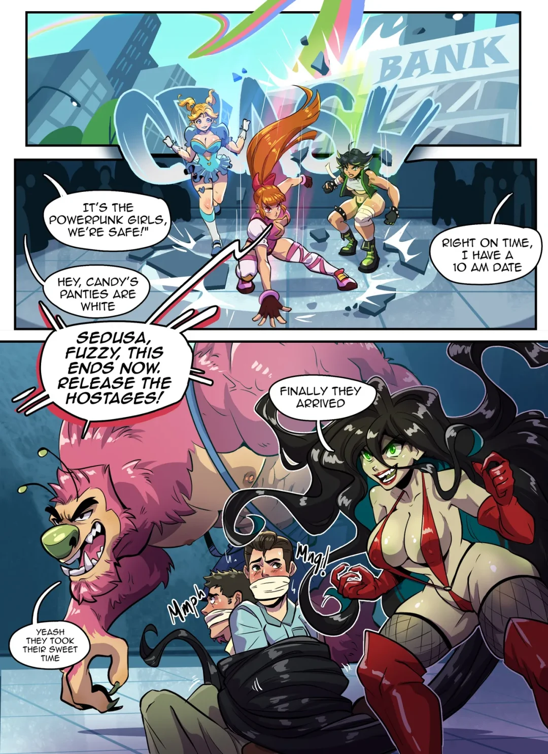 The PowerPunk Teens – Crisisbeat comic page 9