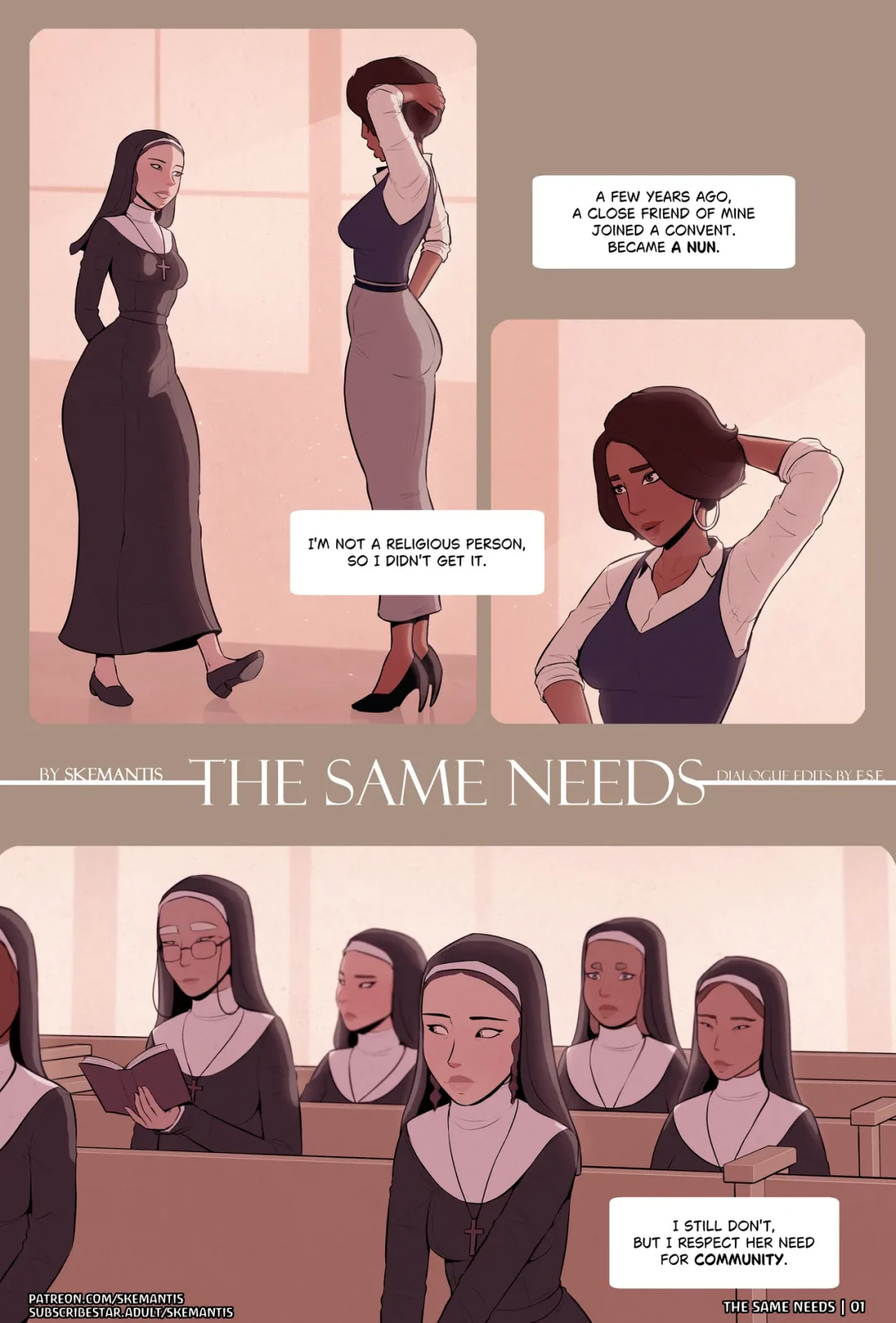 The Same Needs – Skemantis comic page 1