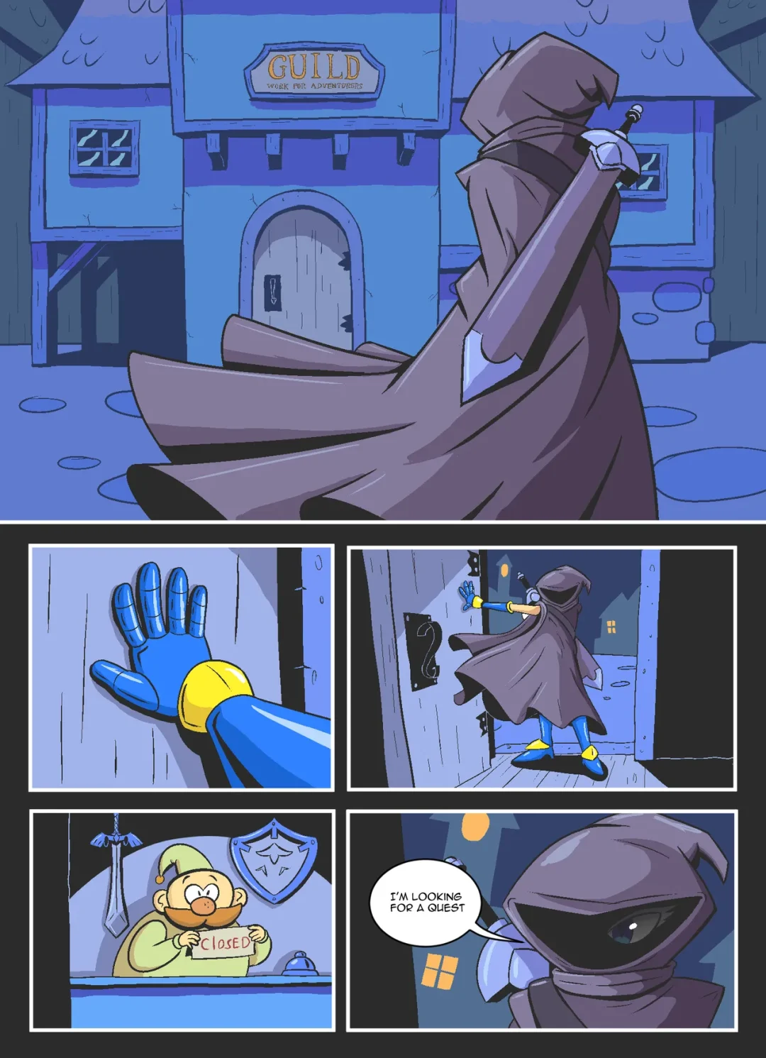 Booby quest 1 – drshanks24 comic page 1